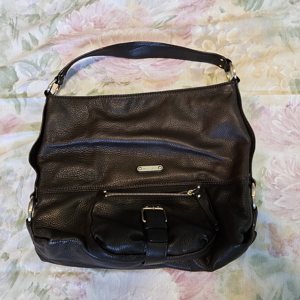 Vintage Michael Kors Fulton Brown With Gold Leather Shoulder Bag